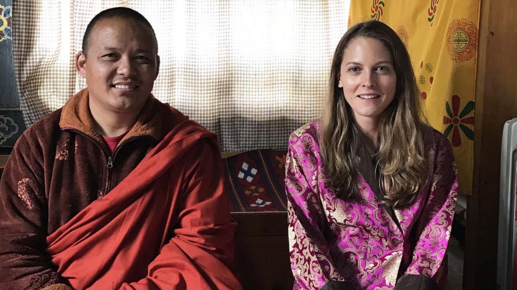 A Temple Blessing in Bhutan