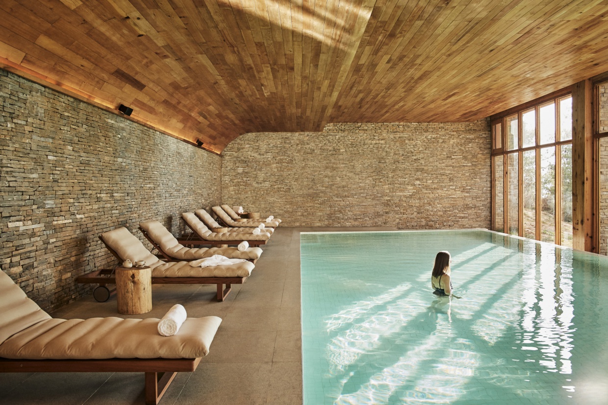 Paro Swimming Pool Six Senses Bhutan