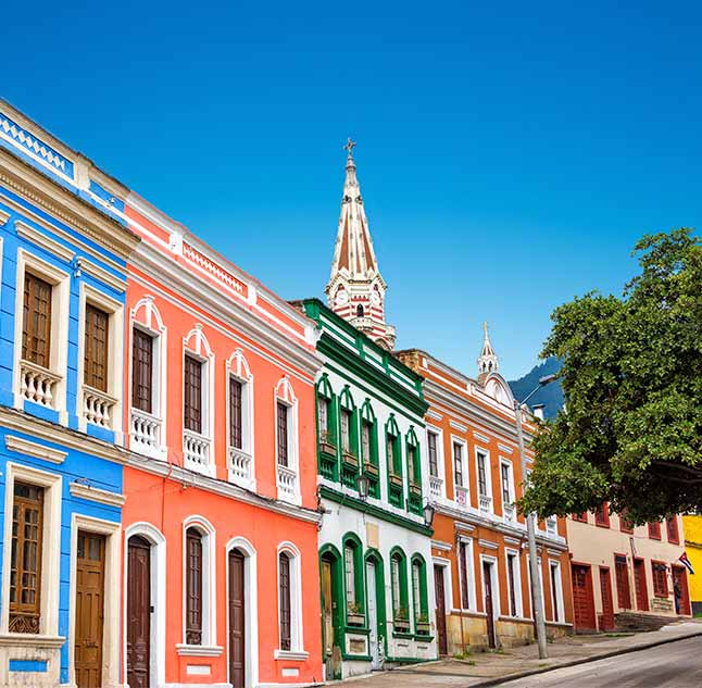 La Candelaria neighborhood in Bogota Colombia