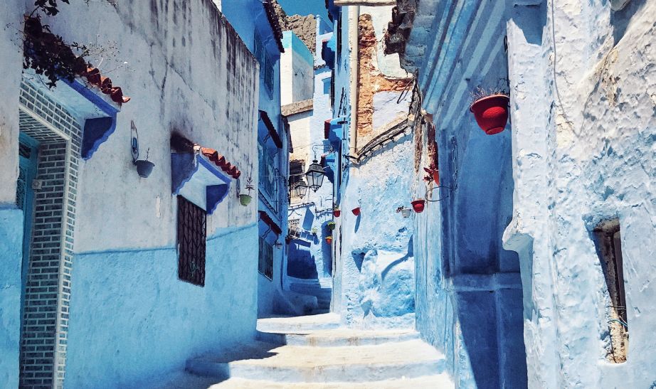 backstreet Blue city Morocco