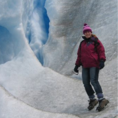 team member on an arctic adventure