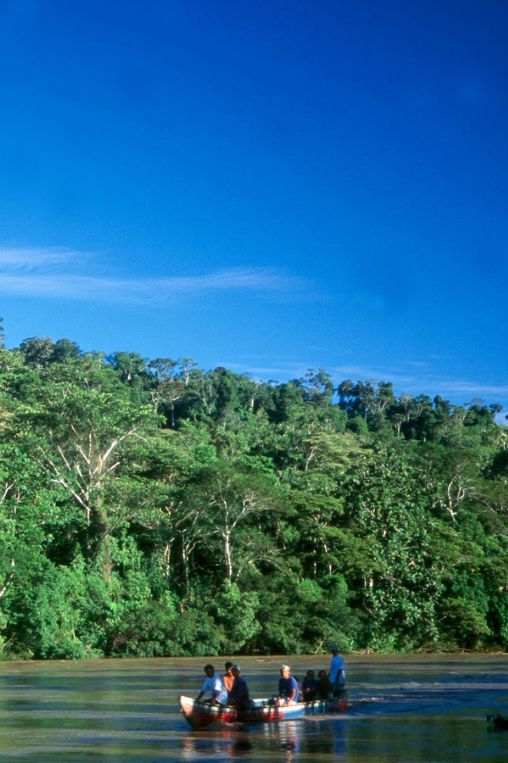 Canoe in Amazon Ecuador