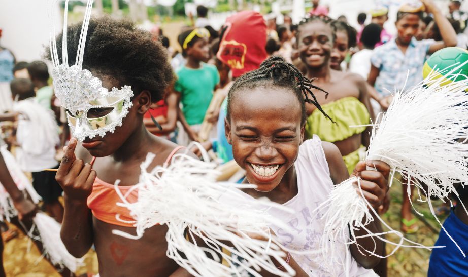 Carnival kids Sao Tome and Principe