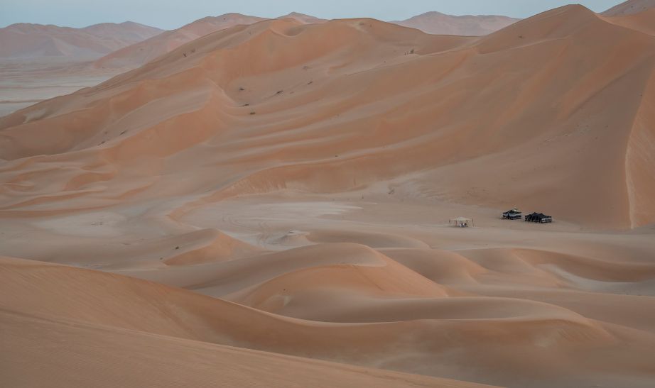 Desert camping Oman