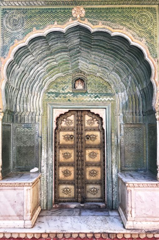 Door city palace Jaipur India