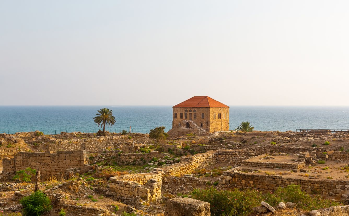 Excavation site Byblos Jbeil Lebanon