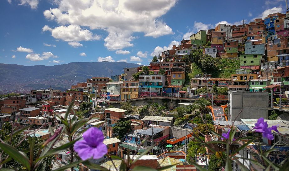 Hilly neighbourhood Colombia