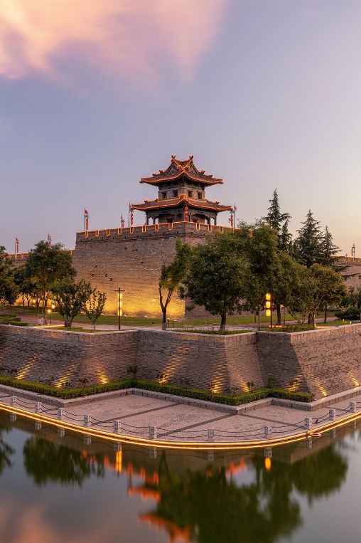 Ming Dynasty City Wall Corner Tower Xi'an China