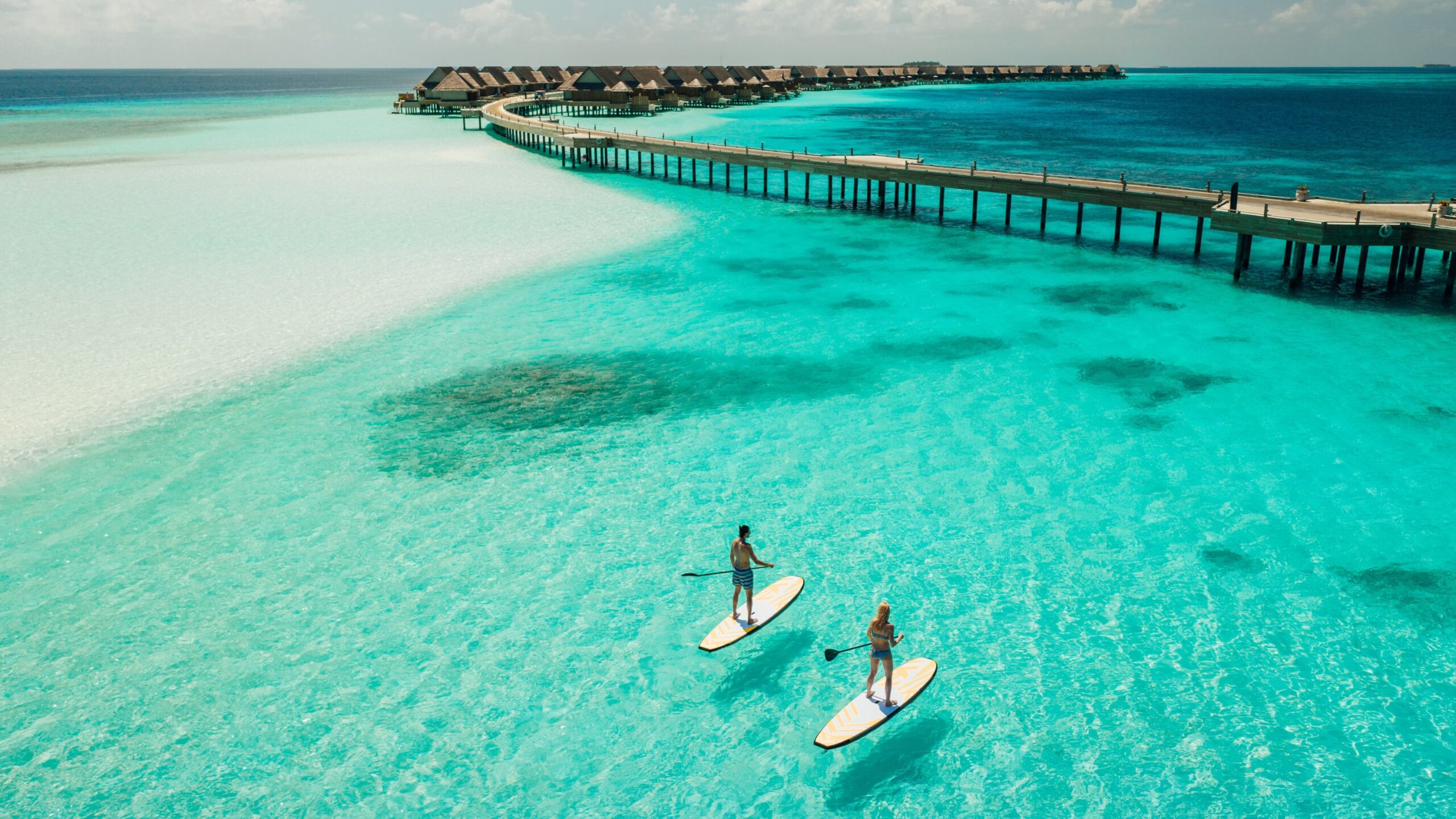 Paddleboarding, The Maldives
