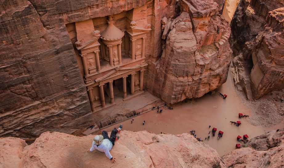 building in Petra Jordan