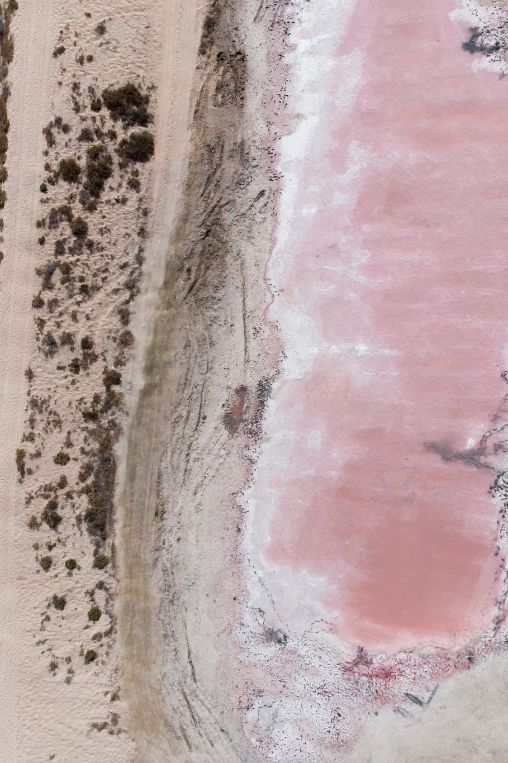 Pink lake Ras Al Khaimah UAE