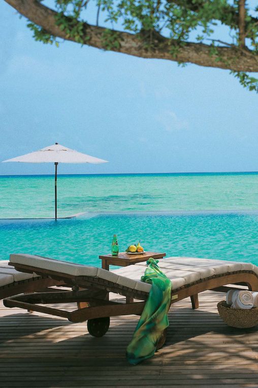 Relaxing in the Maldives
