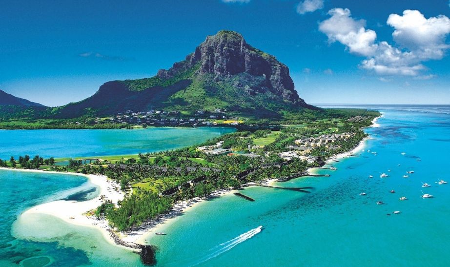 Aerial view Mauritius