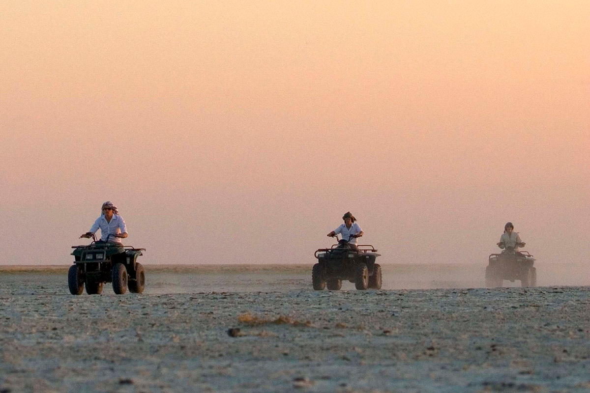 Quad biking in Botswana