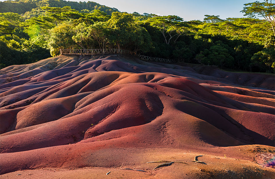 rainbow sand in Mauritius