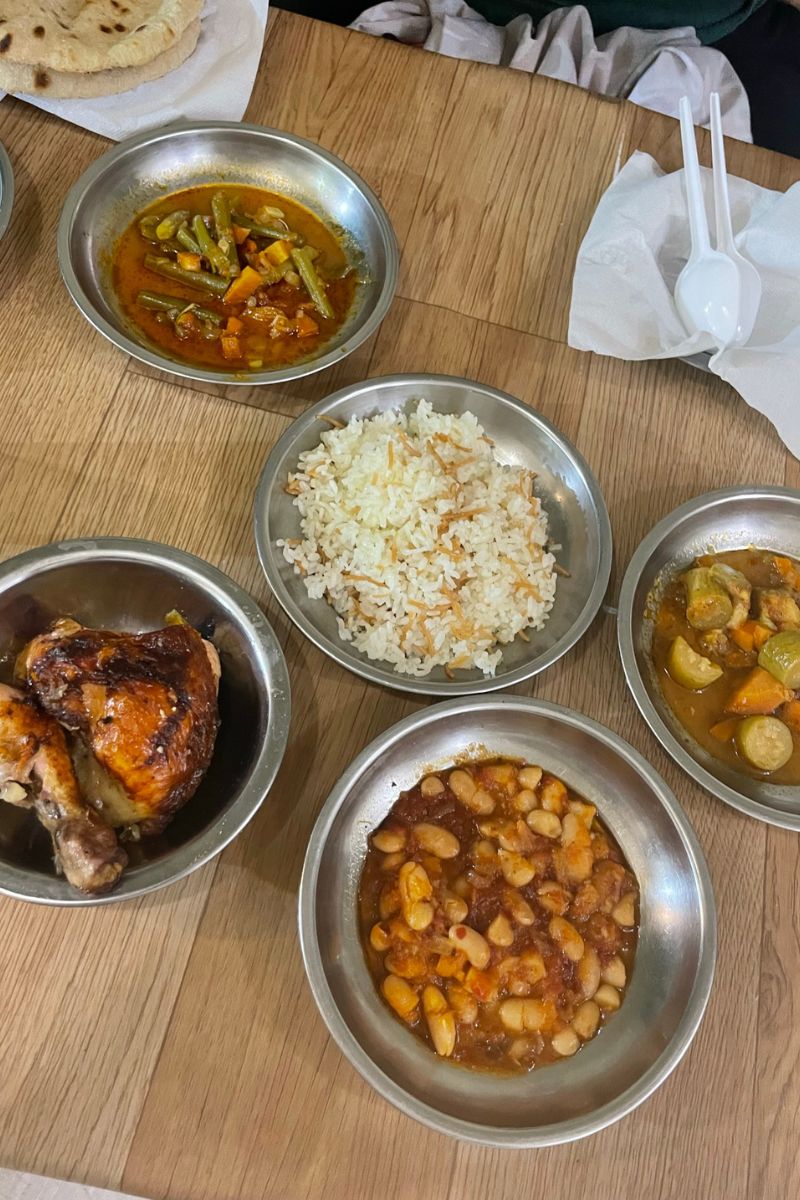 Try Koshari, a traditional dish from Egypt