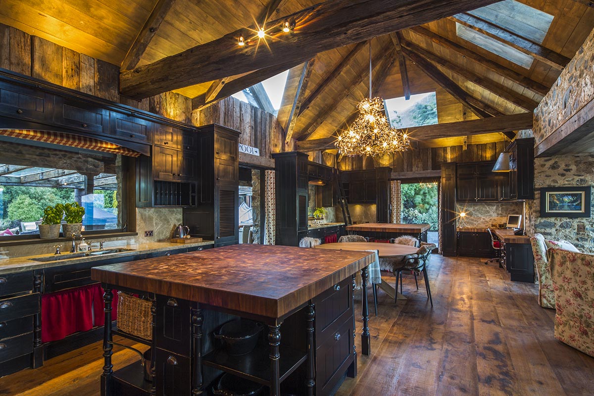 Farmhouse Kitchen at Mahu Whenua Lodge in New Zealand's South Island