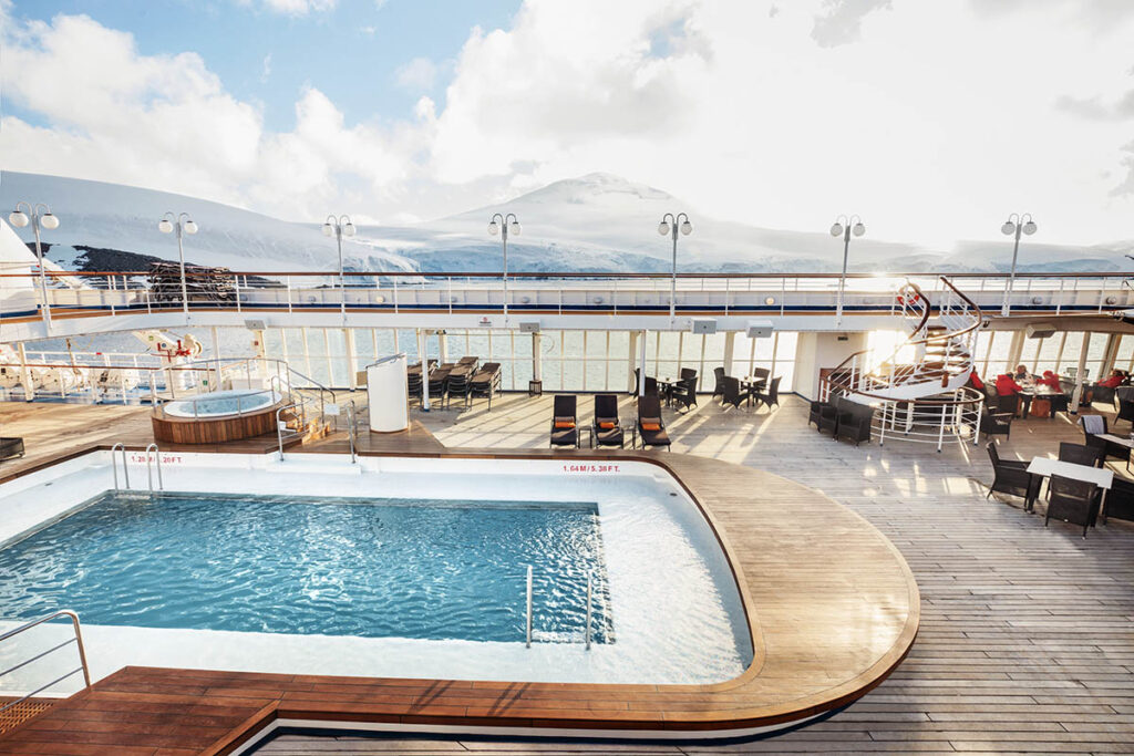 On board of a polar expedition vessel