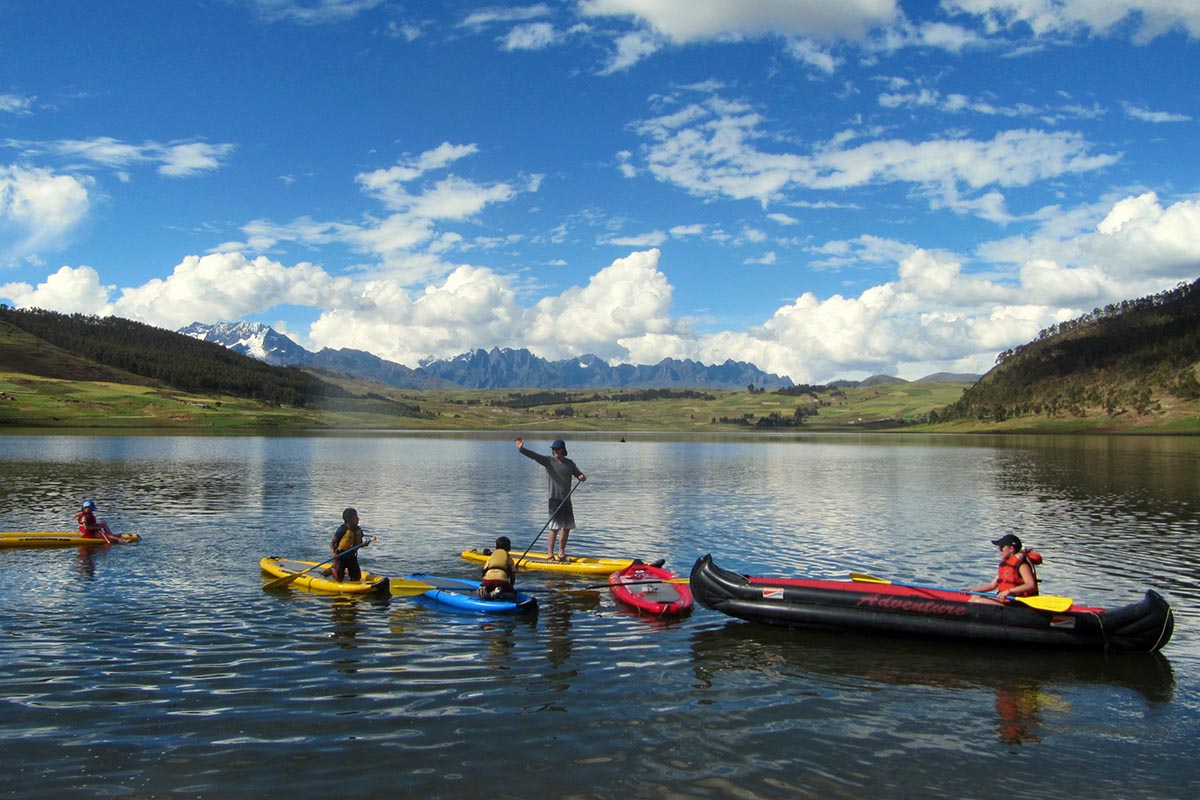 Paddle boarding in Peru