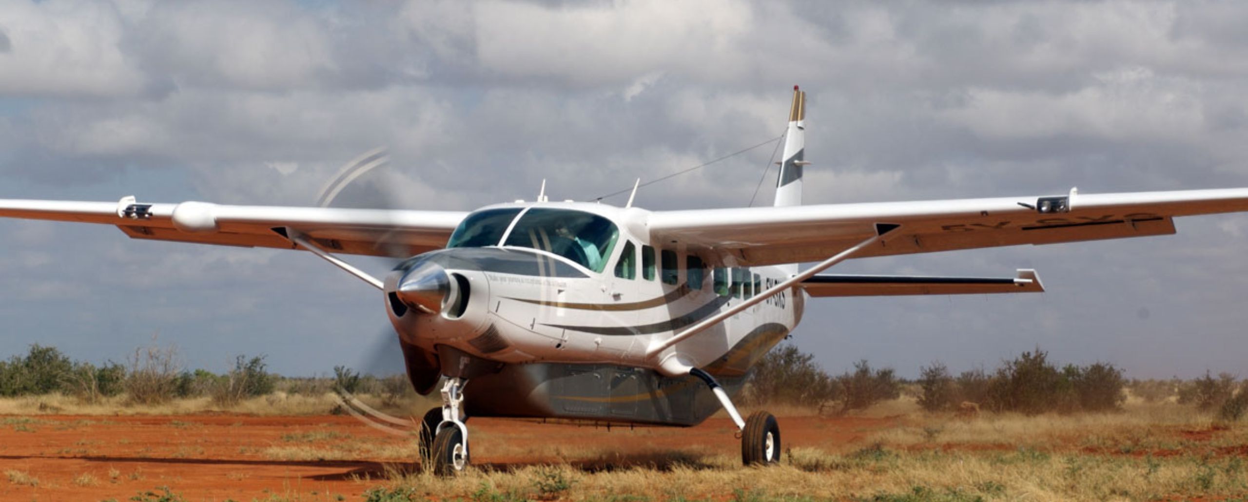 Scenic Air flying over Kenya