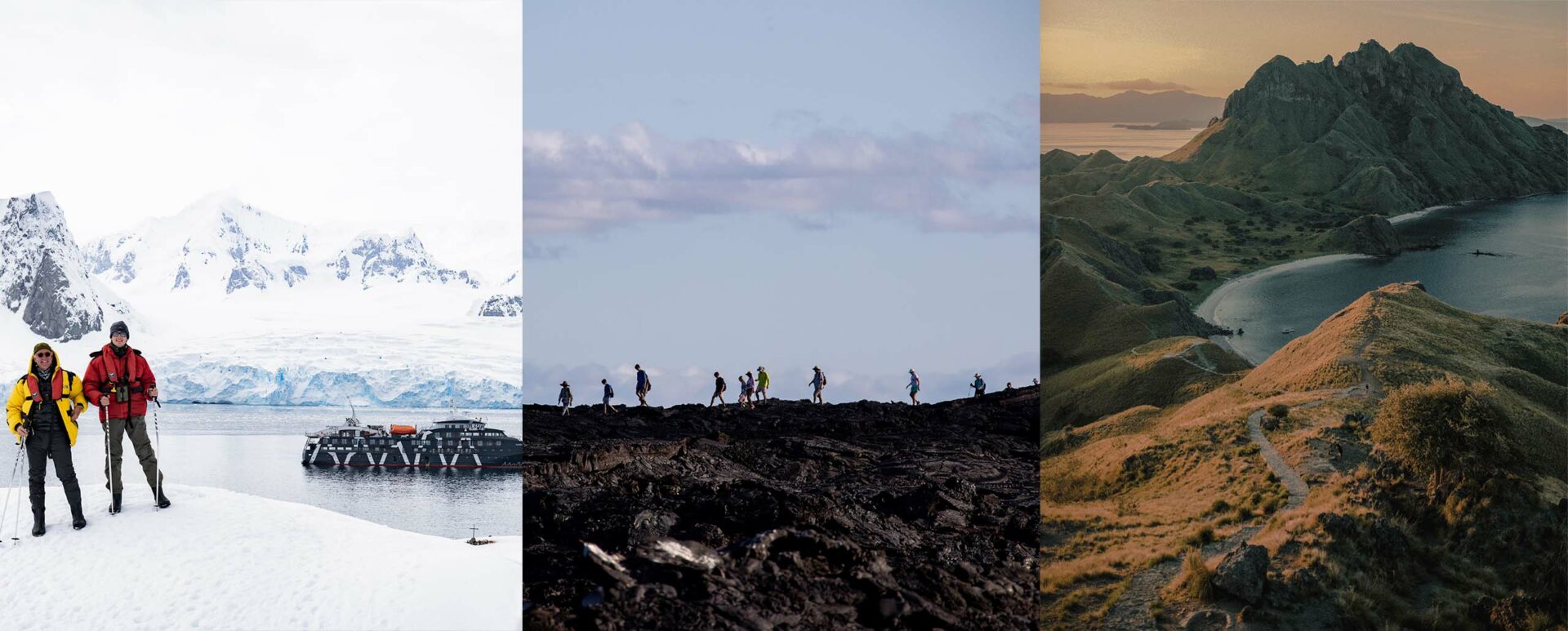 Luxury expedition cruises: Antarctica, The Galapagos, Komodo Islands