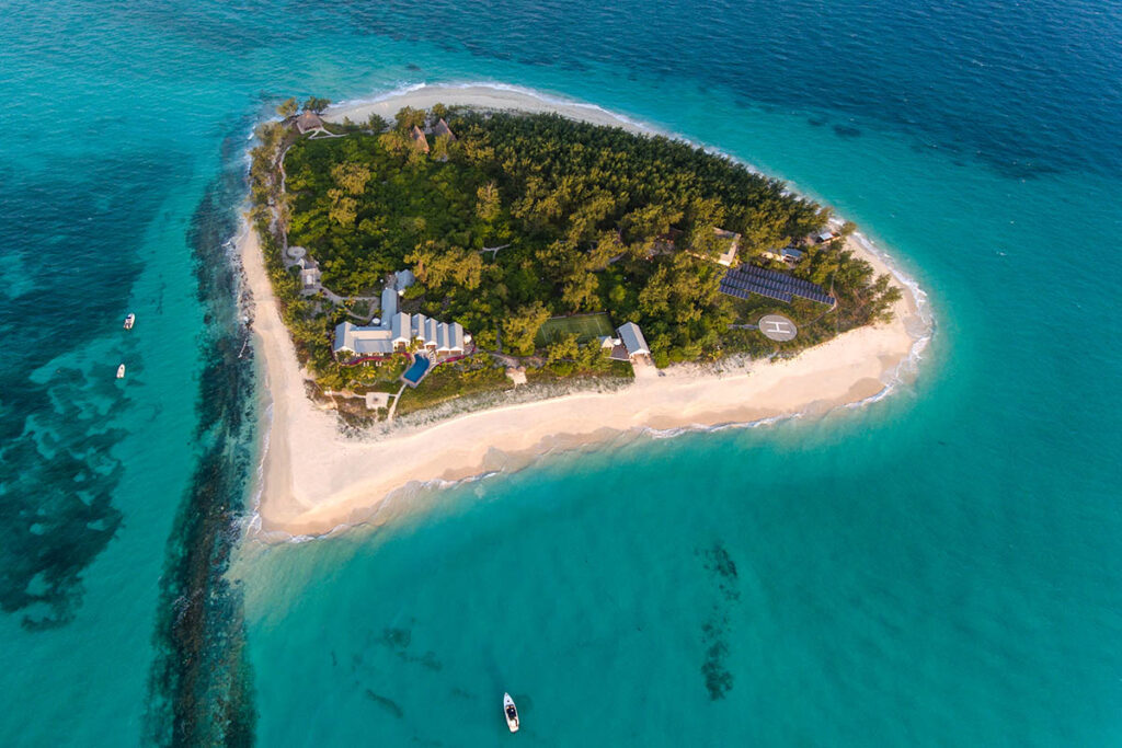 Thanda, private island in Tanzania