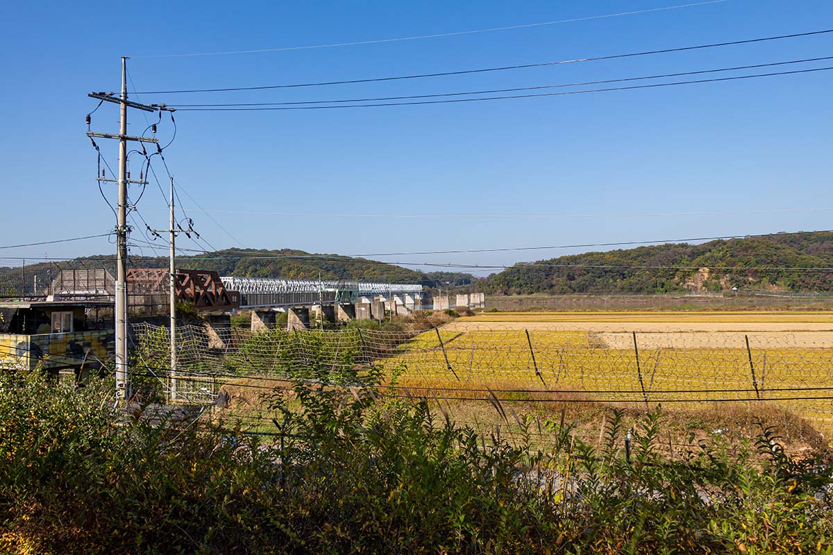 The 'Bridge of no Return' at the Korean DMZ from the South Korean side