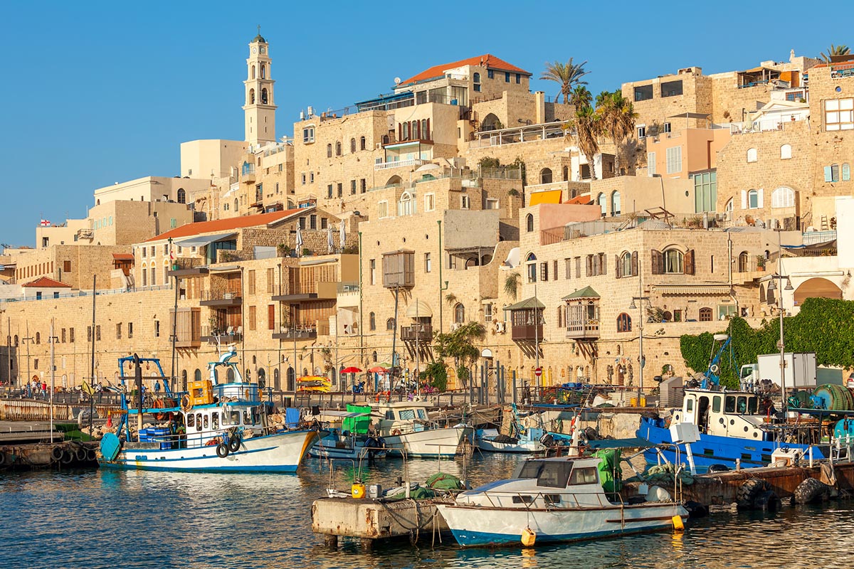 The ancient Jaffa neighbourhood, in Tel Aviv, one of the oldest ports on earth