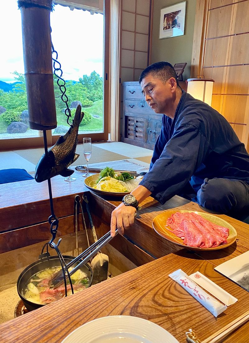 Traditional cooking at Sasayuri-Ann
