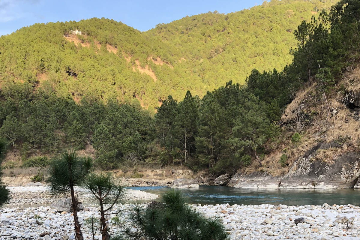 Camping in the Bhutanese wilderness