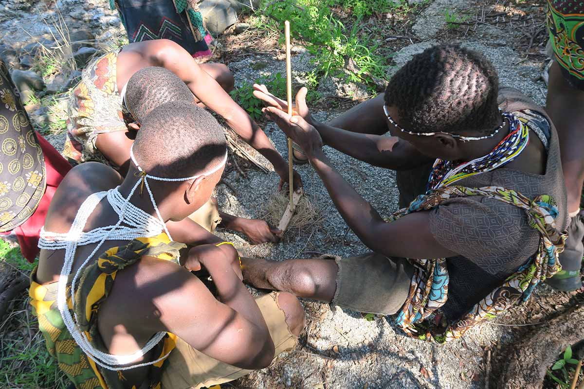 A MORNING WITH THE HADZABE BUSHMEN
