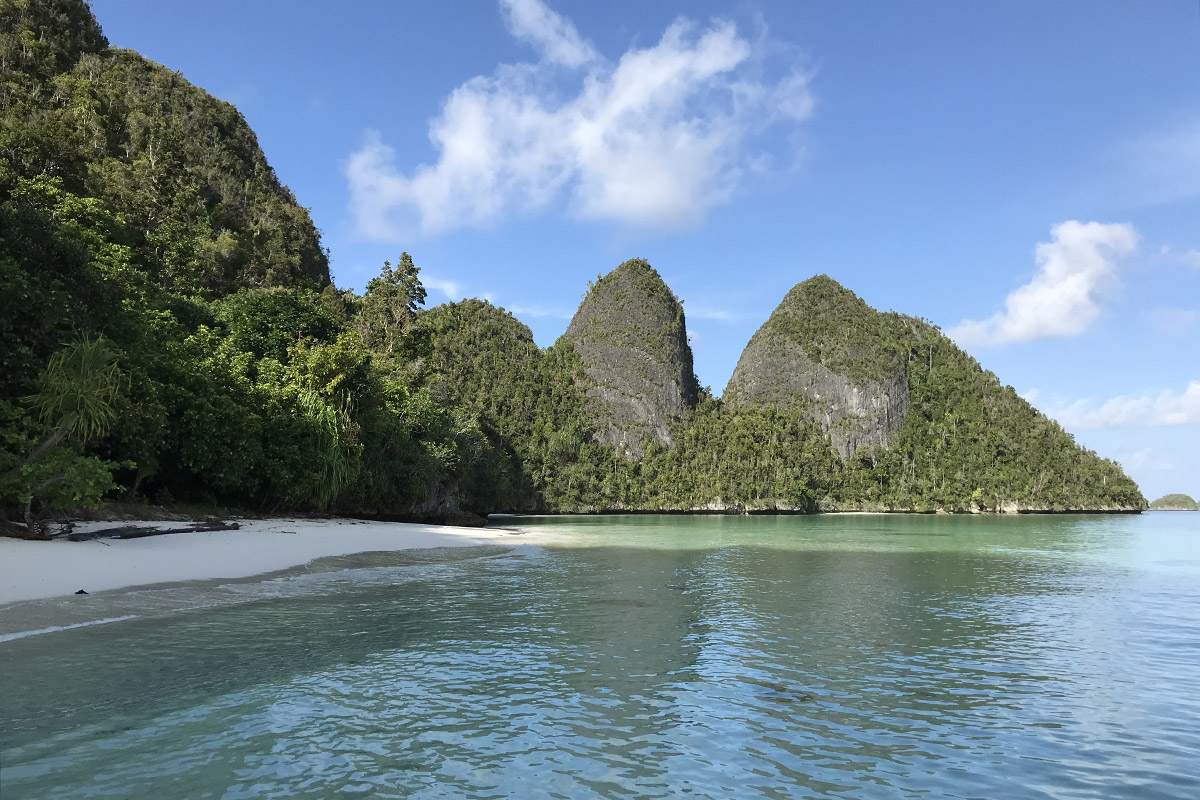 Island-hopping on the extraordinary Prana by Atzaro in Raja Ampat, Indonesia