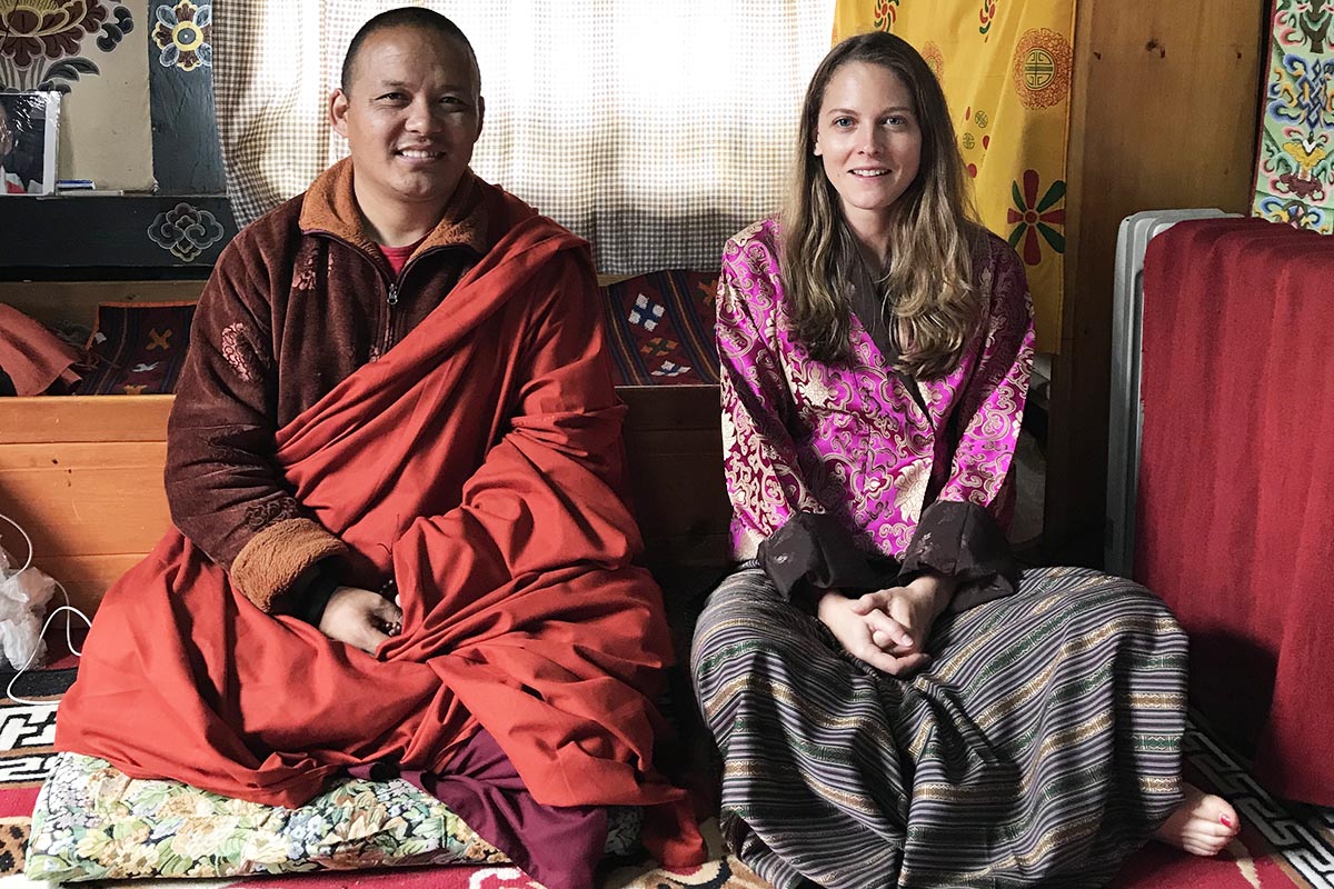 A Temple Blessing in Bhutan