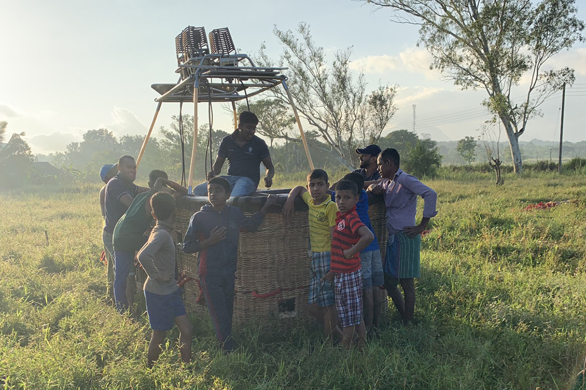 Hot-air ballooning over Sri Lanka's Cultural Triangle