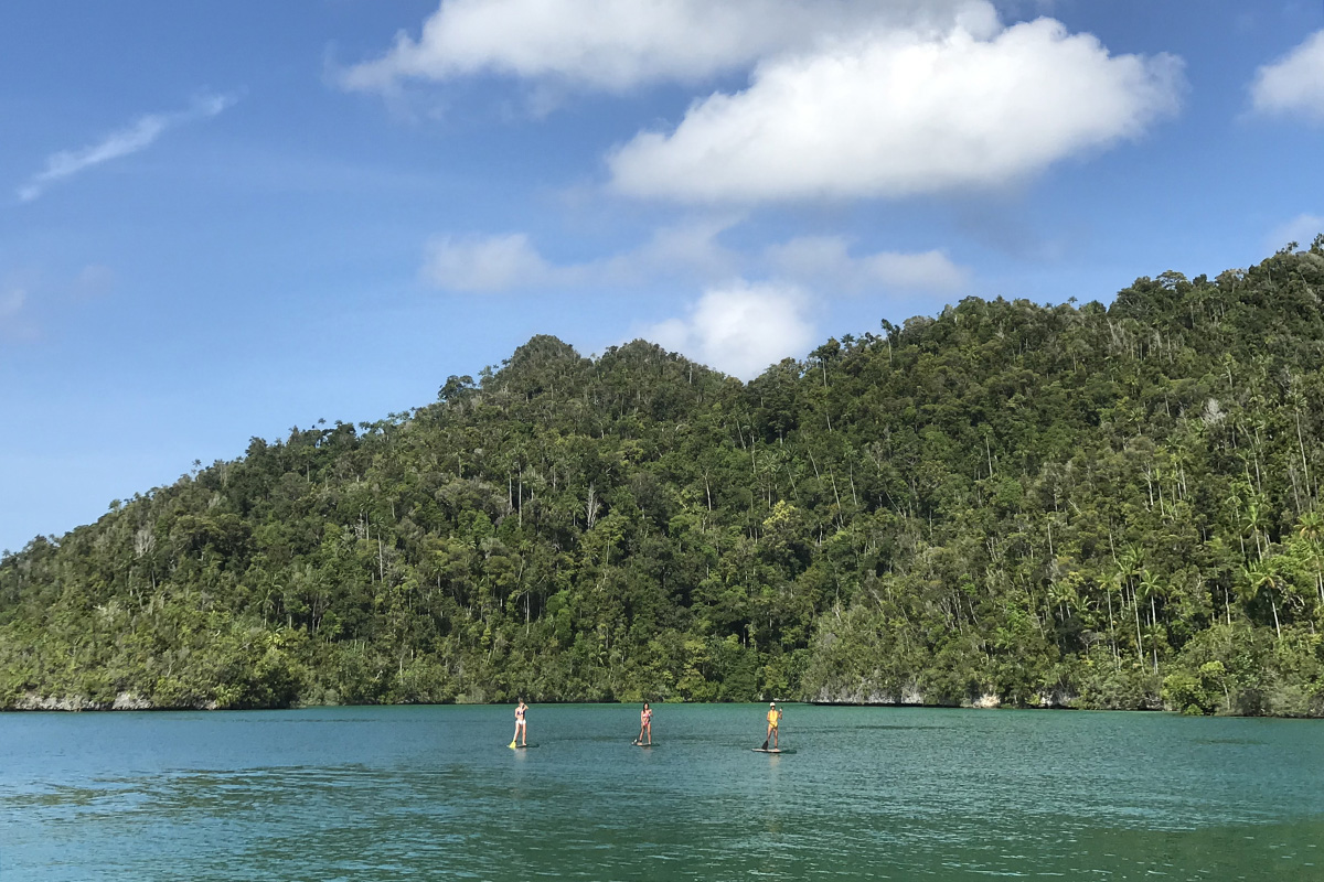 Island-hopping on the extraordinary Prana by Atzaro in Raja Ampat, Indonesia
