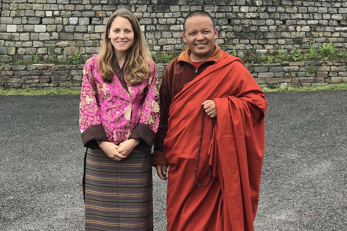 A Temple Blessing in Bhutan