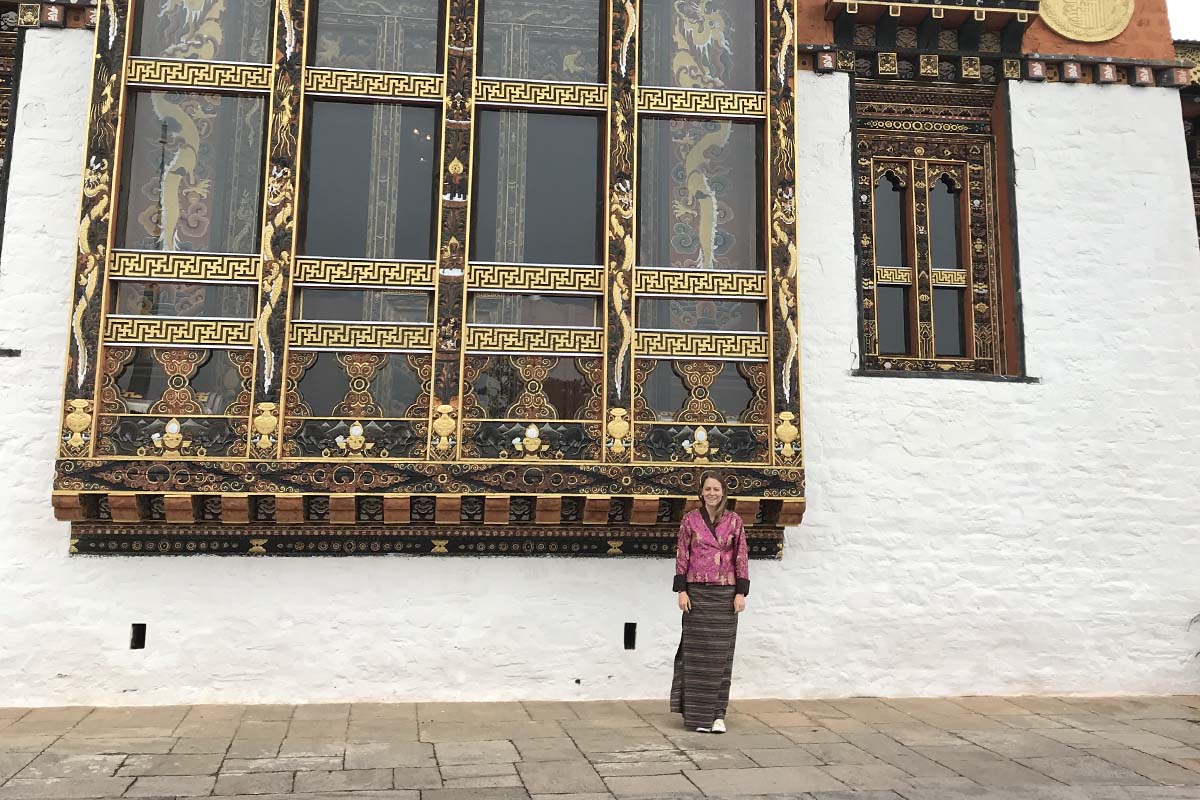 A Temple Blessing in Bhutan
