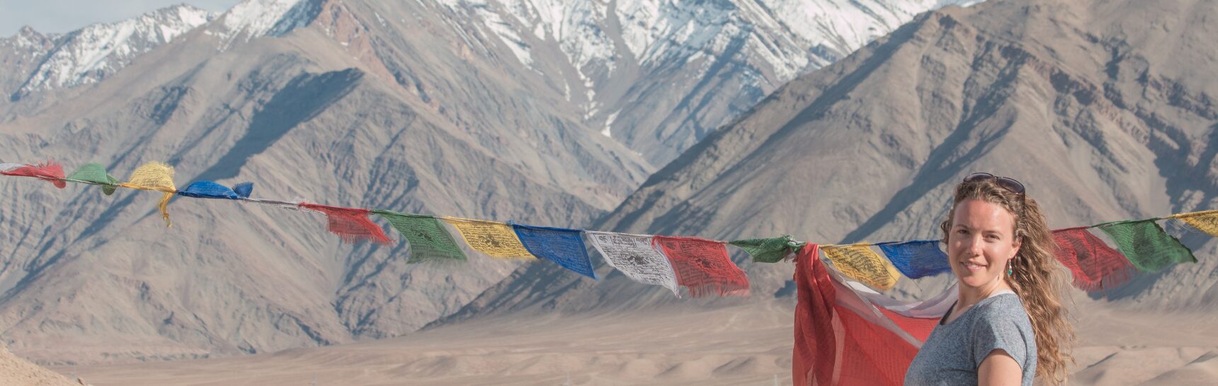 Ladakh flags, Northern India