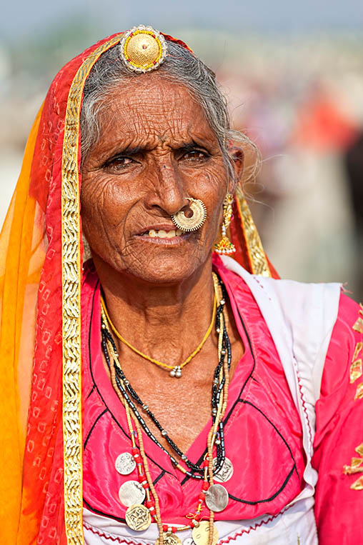 Indian lady, India itinerary