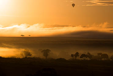 hot-air balloon kenya itinerary