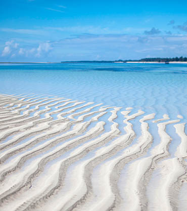 Pristine beach on Kenya safari and beach holidays