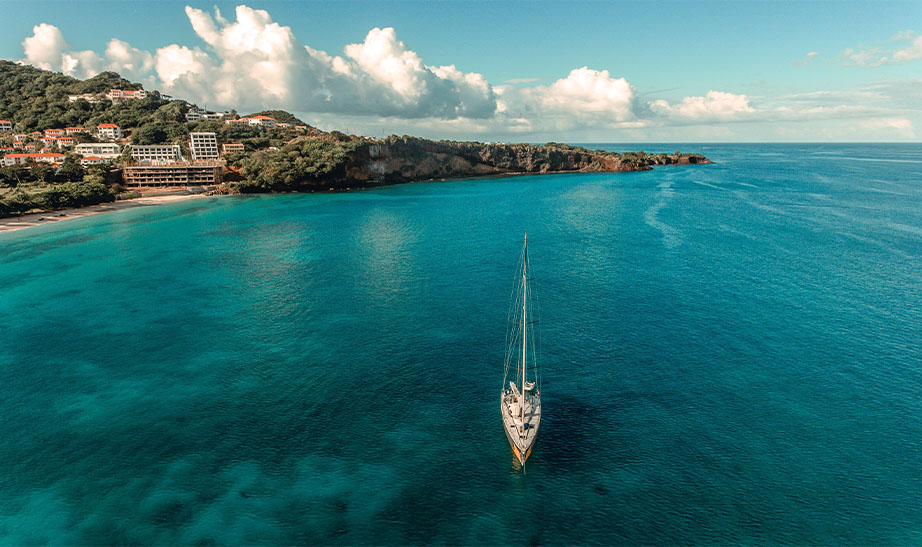 boat sailing in Grenada