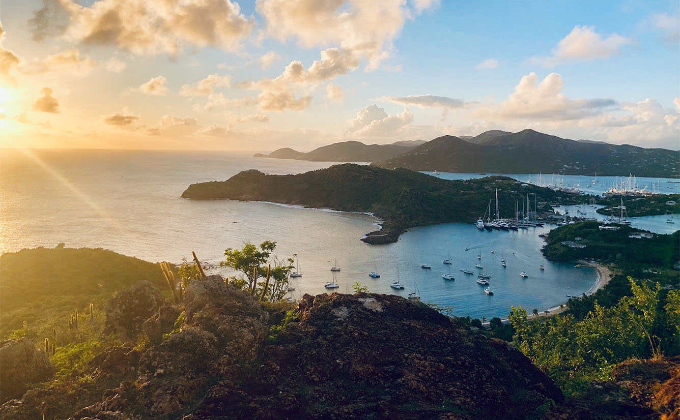 luxury holidays to Antigua, aerial view