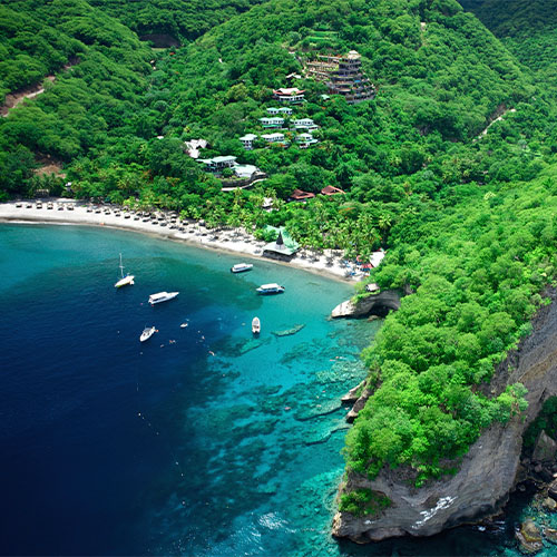 Anse Chastenet St Lucia
