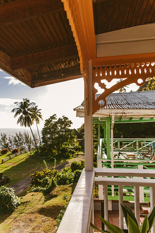 st lucia view from the balcony