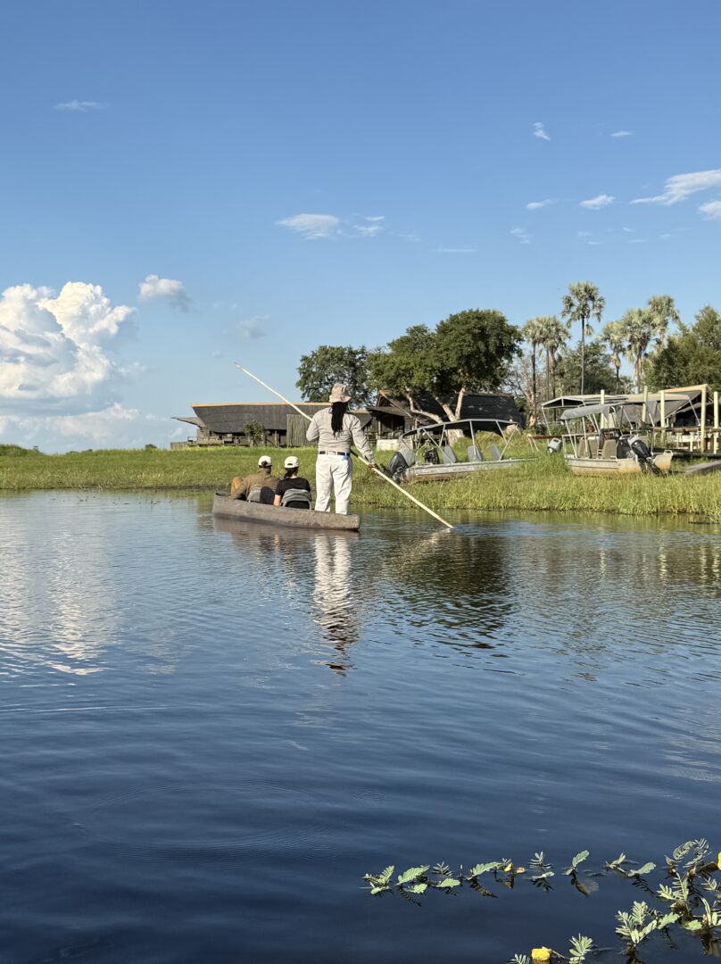 mokoro ride in okavango delta