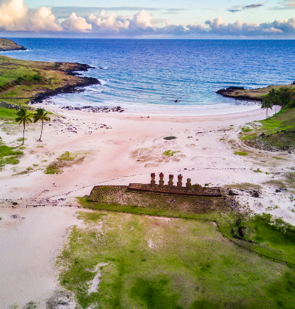 Beach, Easter Island Landscape, Easter Island, Chile