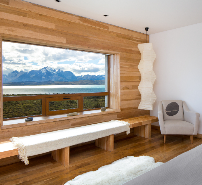 Bedroom View, Tierra Patagonia, Chile