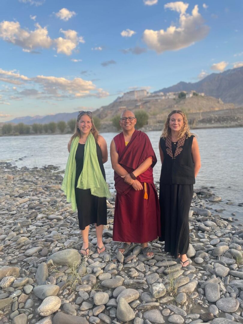 Evening with a monk, Ladakh