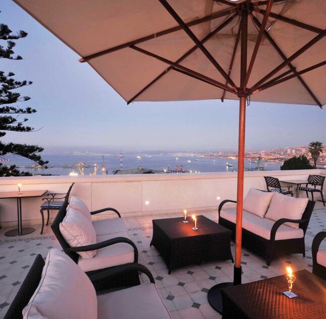 rooftop terrace, casa higueras, valparaiso, chile